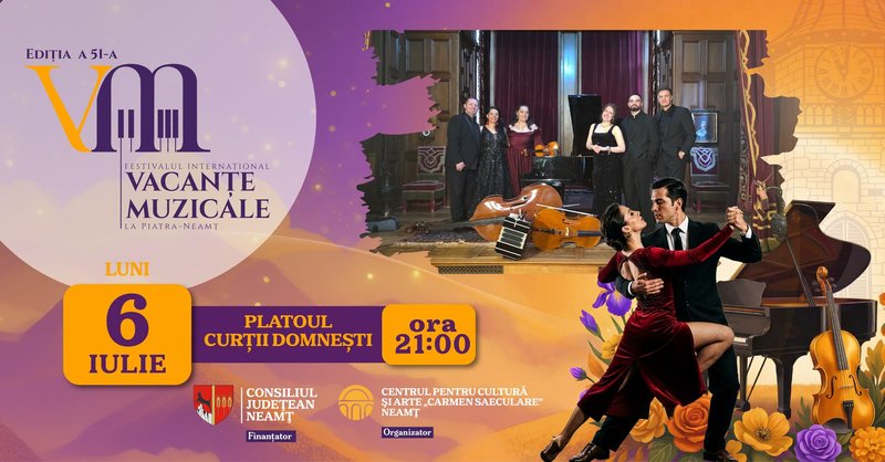 Tangoul ajunge luni seară pe platoul Curții Domnești, la Vacanțele Muzicale